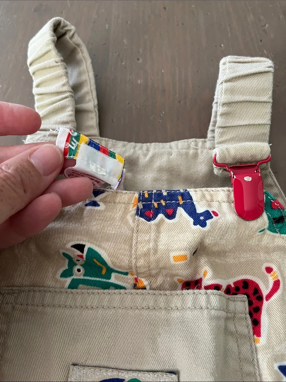 Vintage Gymboree Safari Animal Print Shortalls